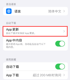 荥经苹果15维修中心如何让iPhone15APP自动更新